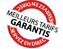 Meilleurs tarifs guarantis